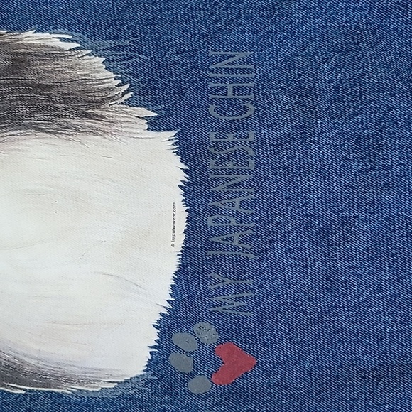 Vintage denim Japenese Chin dog button down jacket w size L - Picture 10 of 11